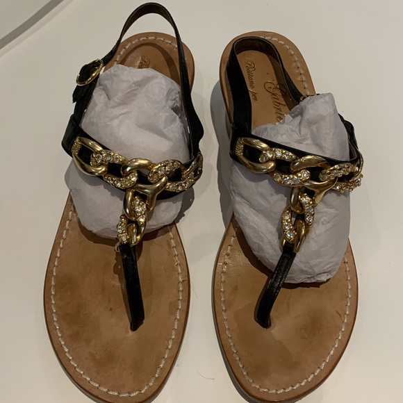 Women’s Italian leather Gabrielle Sandals -Size 40 - Picture 6 of 12